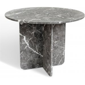 Level runt matbord i gr marmor 105 cm