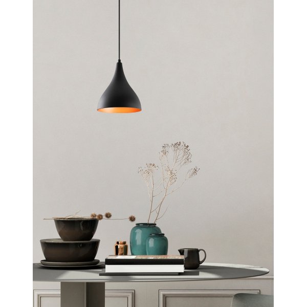 Plafonnier Berkeley N-1395 - Noir Plafonnier Berkeley N-1395 - Noir