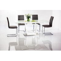 Meredith förlängningsbart Matbord 160-220 cm - Vit (Högglans) Meredith förlängningsbart Matbord 160-220 cm - Vit (Högglans)