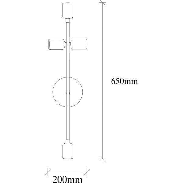 Bedside vägglampa 3165 - Svart Bedside vägglampa 3165 - Svart