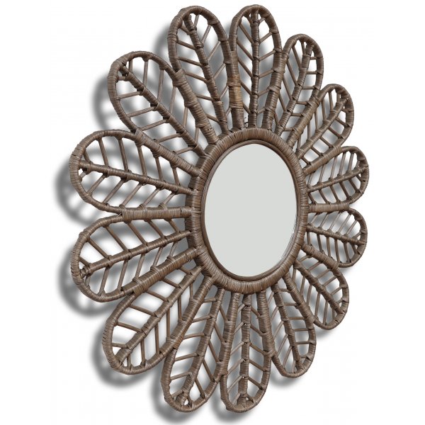 Pauwbruine ronde spiegel Ø90 cm Pauwbruine ronde spiegel Ø90 cm