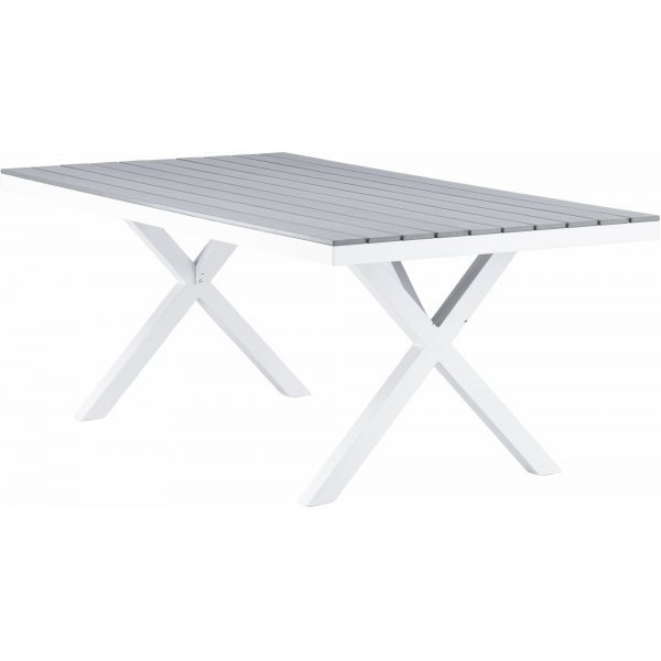 Garcia matbord 200 x 100 cm - Ljusgrå/vit Garcia matbord 200 x 100 cm - Ljusgrå/vit