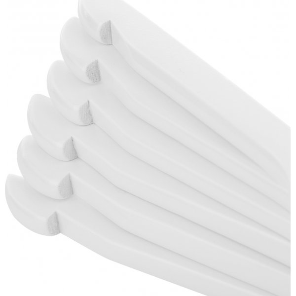 Klädgalge utan byxslå, trä, 44,5 cm, 20-pack - Vit Klädgalge utan byxslå, trä, 44,5 cm, 20-pack - Vit
