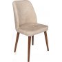 Dallas matstolsset - Beige/valnt