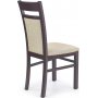 Stoel Libby - Donker walnoot/beige