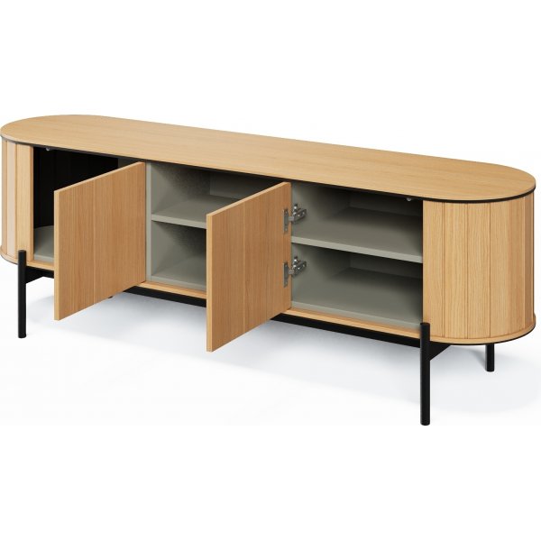 Banc média Rotto 167 cm - Chêne Vicenza/noir Banc média Rotto 167 cm - Chêne Vicenza/noir