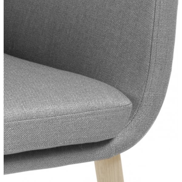 Nora fauteuil - Grijs/wit gepigmenteerd eiken