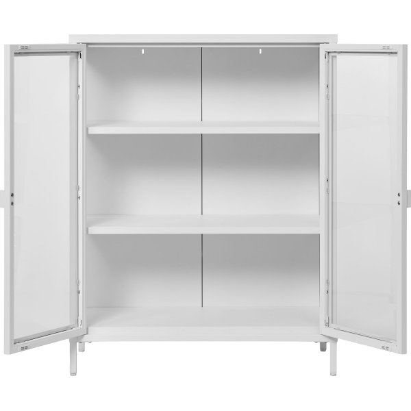 Brisbane vitrinskp 80x40x101 cm - Vit