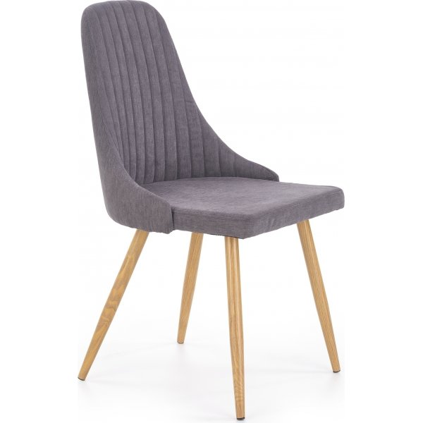 Chaise Jeremy - Gris Foncé & Aspect Chêne Chaise Jeremy - Gris Foncé & Aspect Chêne