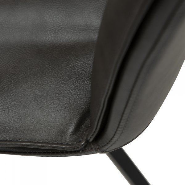 Chaise de salle à manger Fierce - Gris PU Chaise de salle à manger Fierce - Gris PU