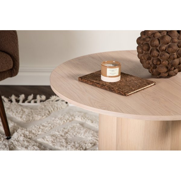 Olivia soffbord 80 cm - Whitewash