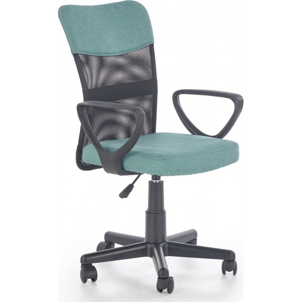 Chaise de bureau Matthias - Turquoise/noir Chaise de bureau Matthias - Turquoise/noir