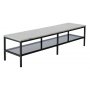 TV-bnk Accent - Marmor (ljus & svart)