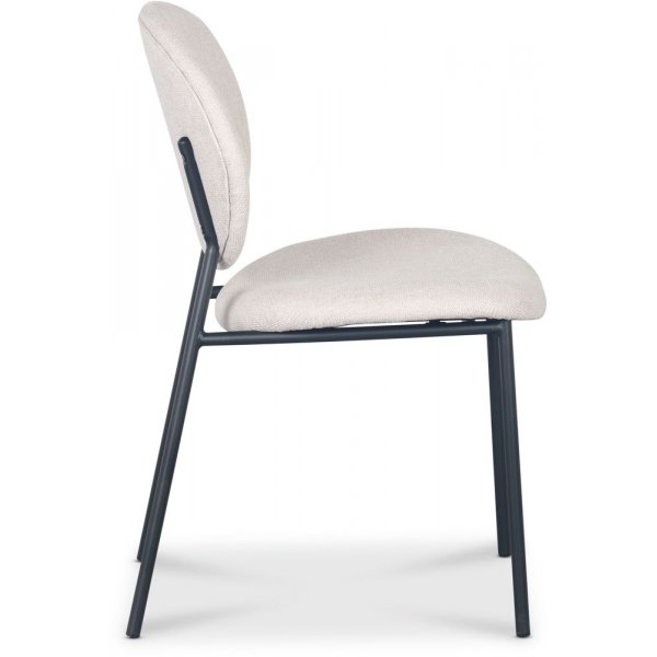 Tofta stol - Beige tyg/svart