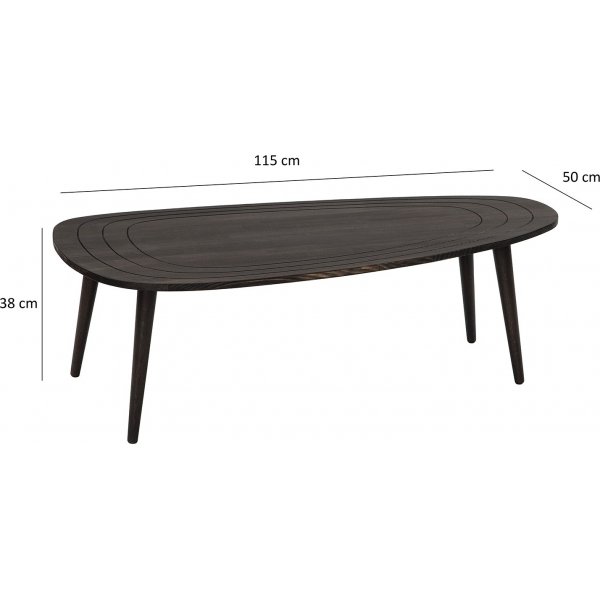 Table basse Sweet 115 x 50 cm - Anthracite