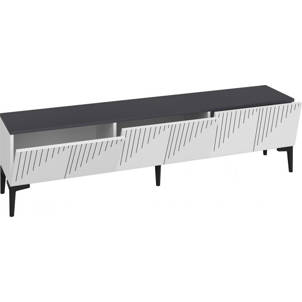 Meuble TV Draw - Blanc/anthracite Meuble TV Draw - Blanc/anthracite