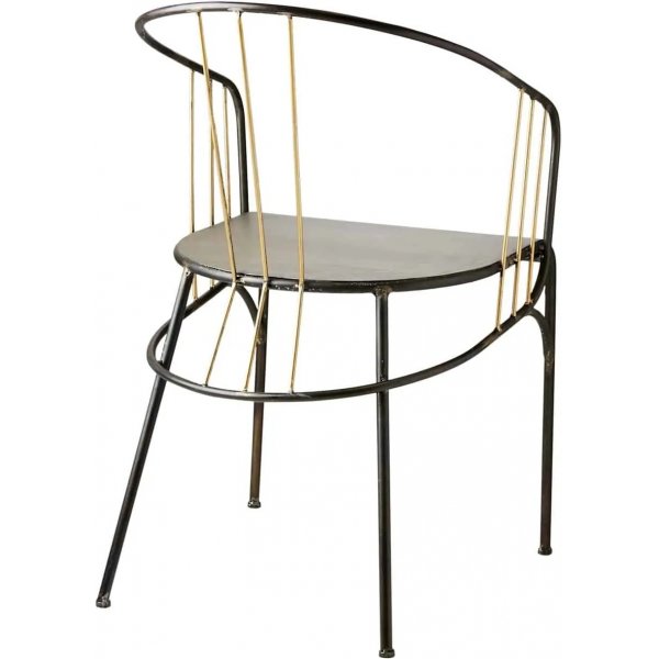 William karmstol - Svart / mässing William karmstol - Svart / mässing