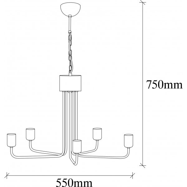 Mum taklampa 3492 - Svart