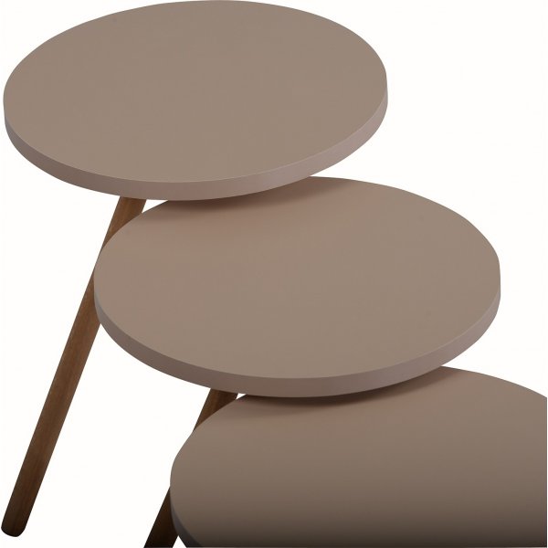Triple satsbord Ø34 cm - Cappuccino Triple satsbord Ø34 cm - Cappuccino