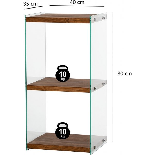 Bibliothèque basse Aqua - Beige Bibliothèque basse Aqua - Beige