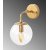 Horn vgglampa 12216 - Guld