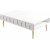 Table basse Lyon 105 x 60 cm - Blanc/dor