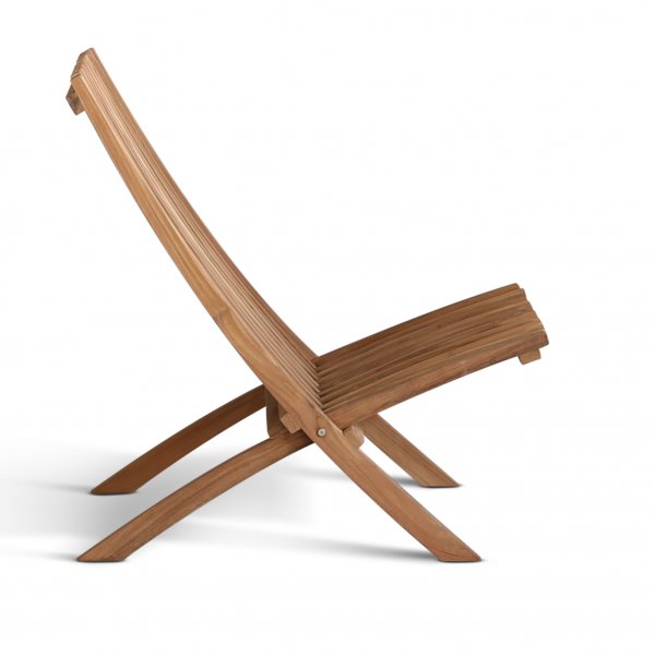 Shelby teakf�t�lj ihopa f�llbar stol + Textilv�rd f�r m�bler