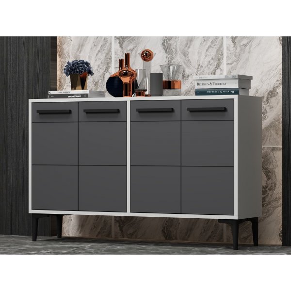 Stria skänk - Vit/antracit Stria skänk - Vit/antracit