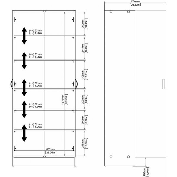 Armoire Focus - Blanc Armoire Focus - Blanc