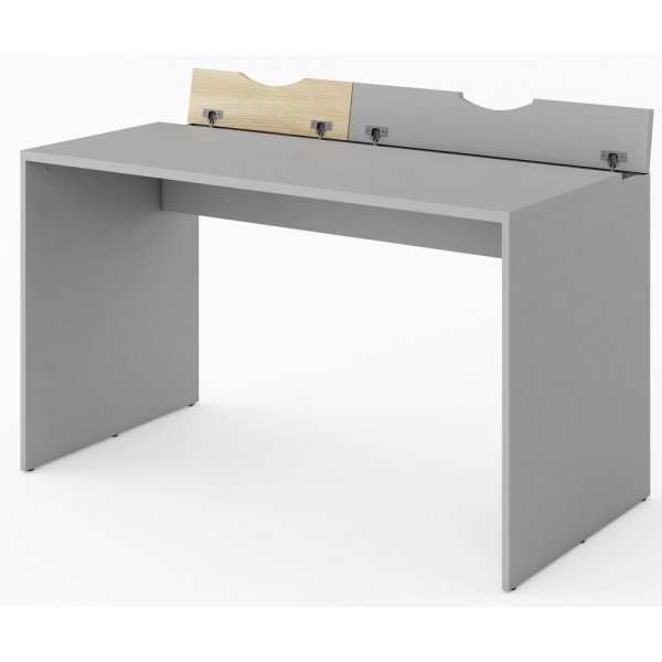 Terrell skrivbord - Bok/ljusgr�