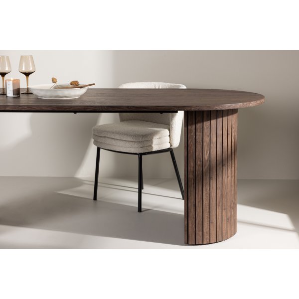 Hrn matbord 200 x 90 cm - Mocca