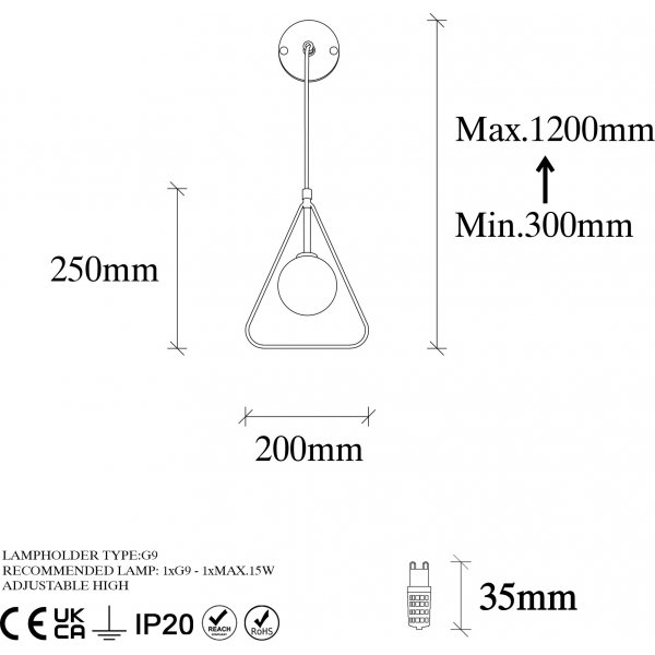 Geometri vägglampa 11130 - Svart/vit Geometri vägglampa 11130 - Svart/vit