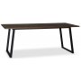 Edge matbord 190x90 - Brownstained fishbone