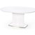 Table  manger extensible Metro 120-160 cm - Blanc brillant / Chrome