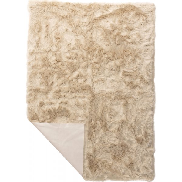 Katy fäll 230 x 160 cm - Beige fuskpäls Katy fäll 230 x 160 cm - Beige fuskpäls