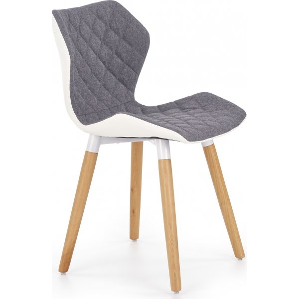Chaise de salle  manger Lucky - Gris/blanc