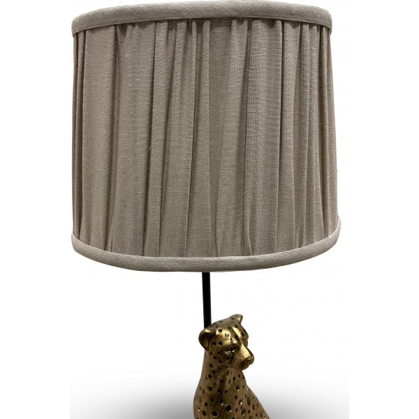 Belina lampskrm i grovt linne - Beige
