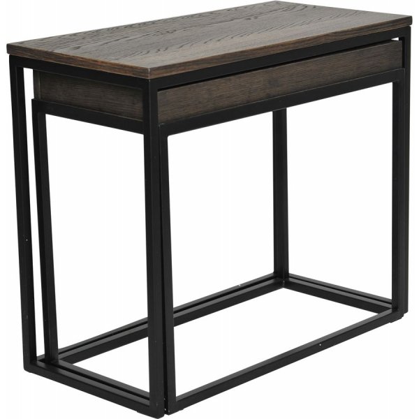 Duett sidobord set - Brun ekfaner Duett sidobord set - Brun ekfaner