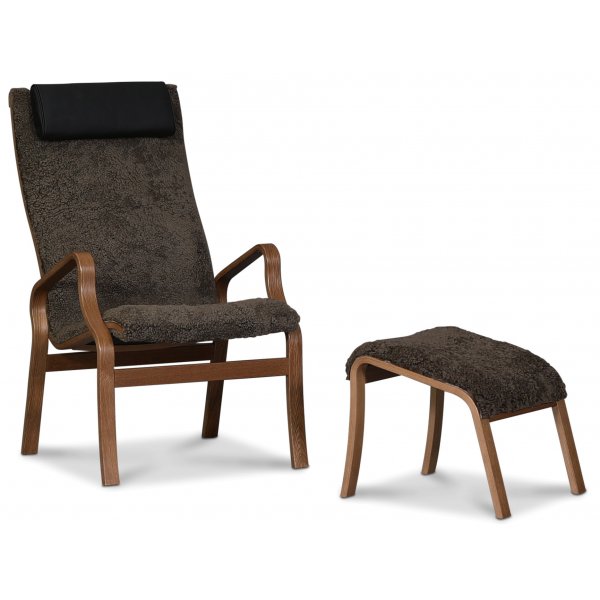 Lammet ftlj i frskinn scandinavian expresso - Brunbetsad ek