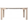 Bernardin runt matbord frlngningsbart 95-195 x 95 cm - whitewash ek