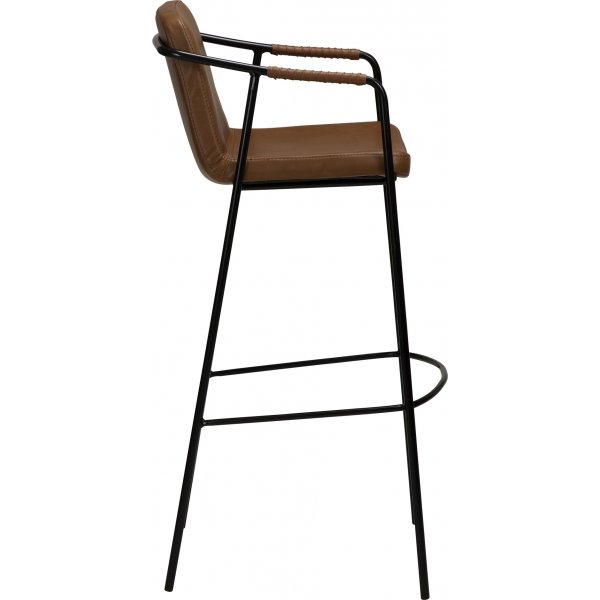 Tabouret de bar Boto - PU marron clair