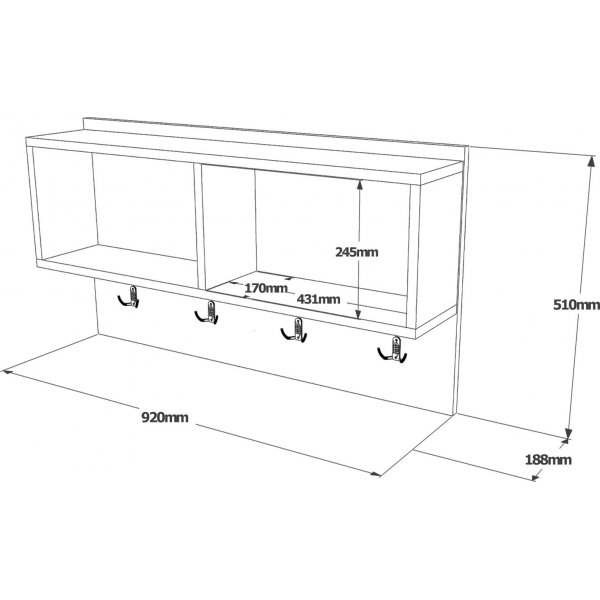 Brain v�gghylla - Vit