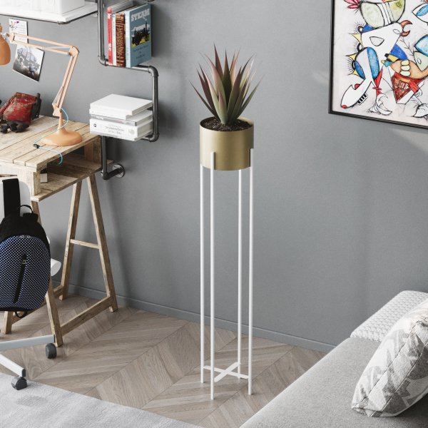 Pot Plato 24 - Blanc/or