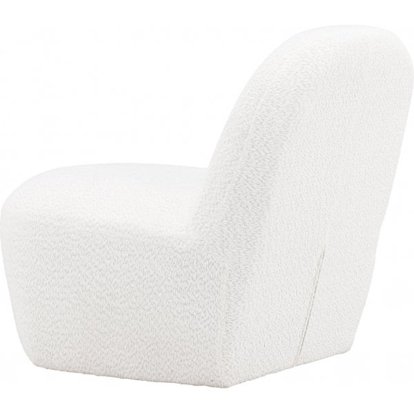 Mahla loungestol - Vit boucl