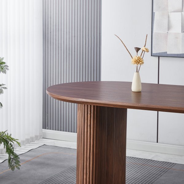 Callum matbord 180x90 cm - Mörk brunbetsad ek Callum matbord 180x90 cm - Mörk brunbetsad ek