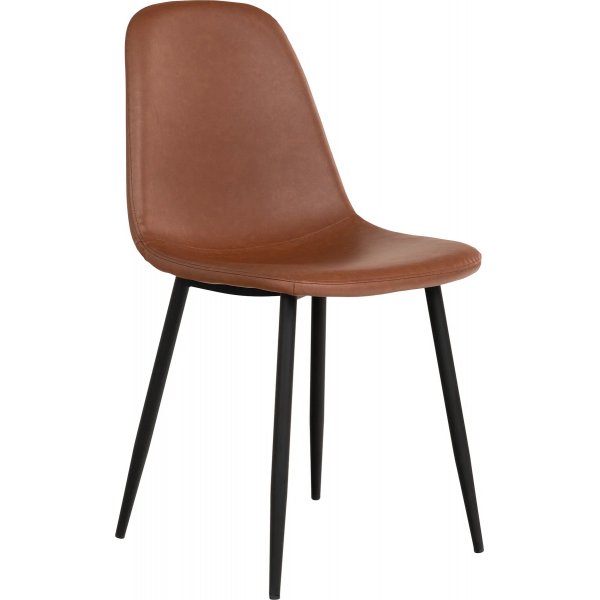 Toulon matgrupp med 4 st Stockholm matstolar i ljusbrunt konstläder + 4.00 x Stolsdyna Toulon matgrupp med 4 st Stockholm matstolar i ljusbrunt konstläder + 4.00 x Stolsdyna