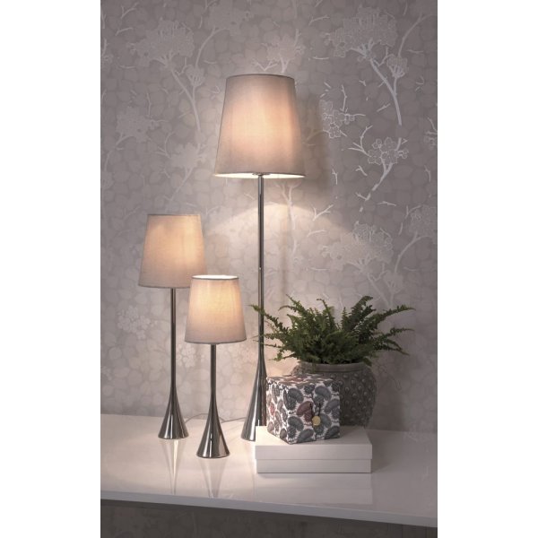 Spira bordslampa - Krom