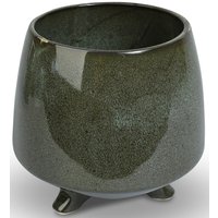 Kruka Dreja med tre fötter H16 cm - Grön Kruka Dreja med tre fötter H16 cm - Grön