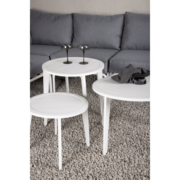 Groupe de canapés d\\\'angle Roxo - Blanc/gris Groupe de canapés d\\\'angle Roxo - Blanc/gris