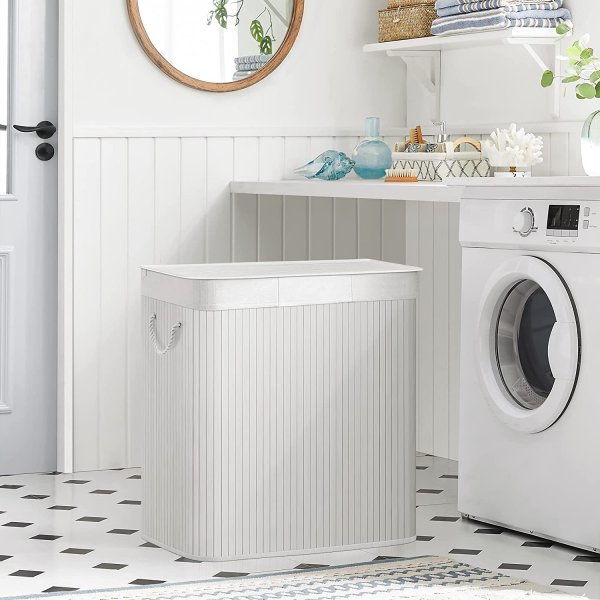 Panier  linge Carolin 150 l - Blanc